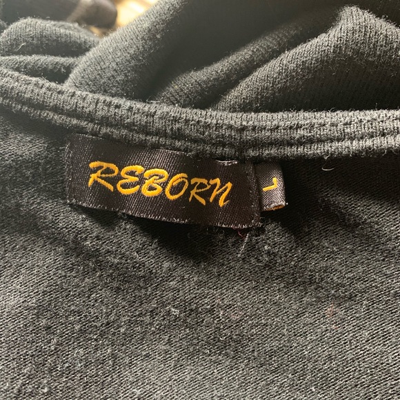 Reborn Black Plaid Long Sleeve Dress - Picture 3 of 5